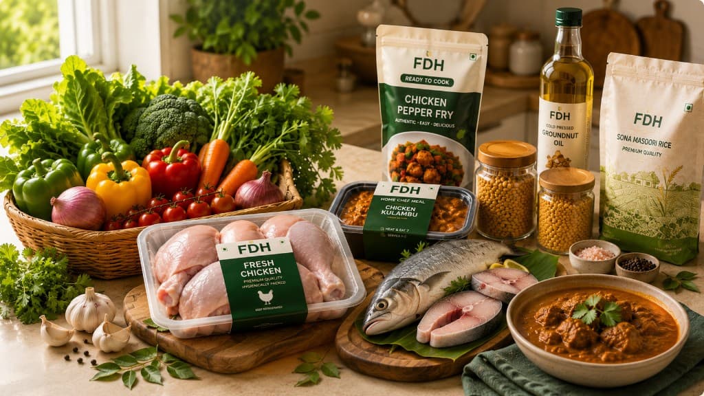 FDH premium fresh meats, produce, pantry and meal kits coming soon